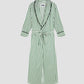 Striped green housecoat with belt