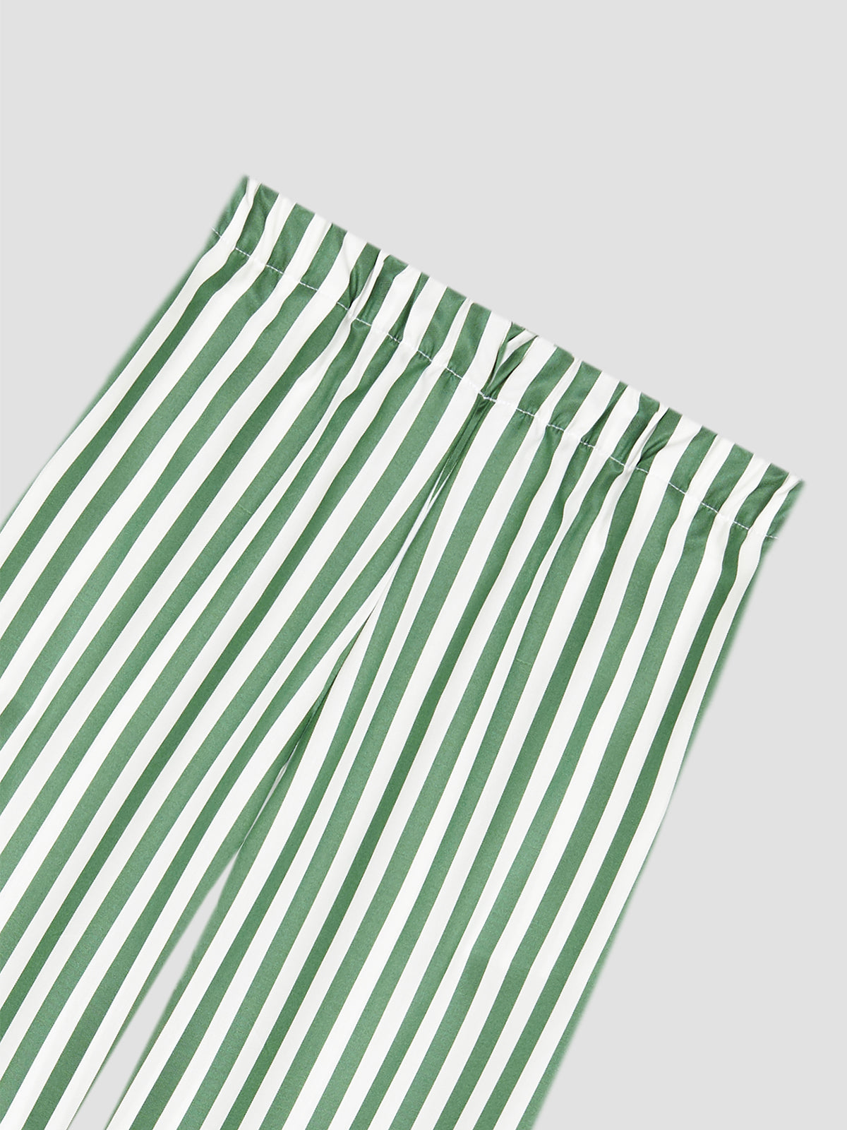 Green striped pyjama with blue lining