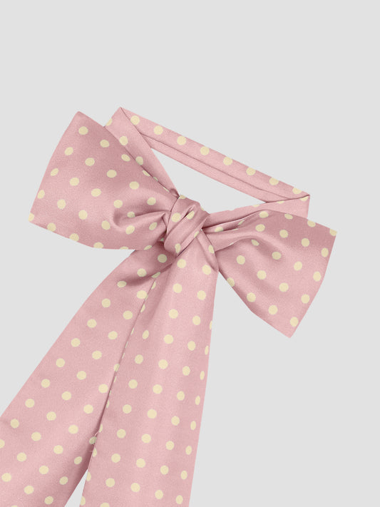 Twilly Polka Dots Silk Pink