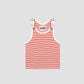 Jardinera Tee Shirt Striped Orange