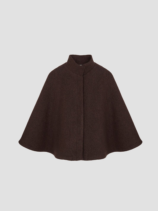 D´Artagnan Wool Cape Brown