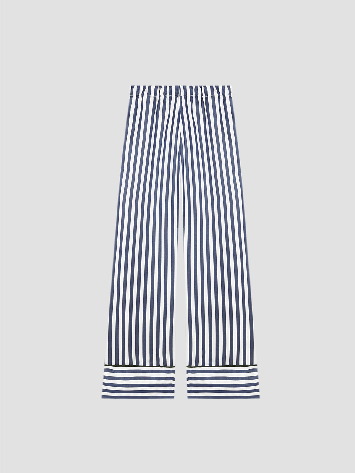 Green striped pyjama with blue lining