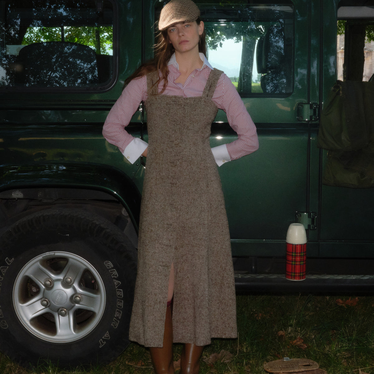 Lady Wool Dress Brown