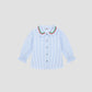 Mini School Shirt Striped Celeste