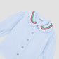 Mini School Shirt Striped Celeste