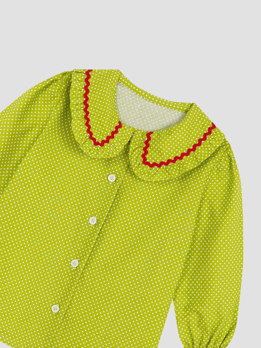 Mini School Shirt Dot 02