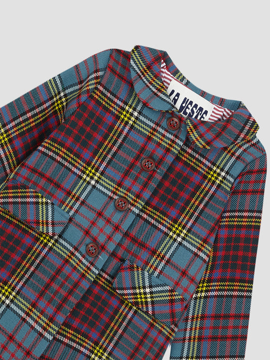 Heidi Coat Tartan Multicolor