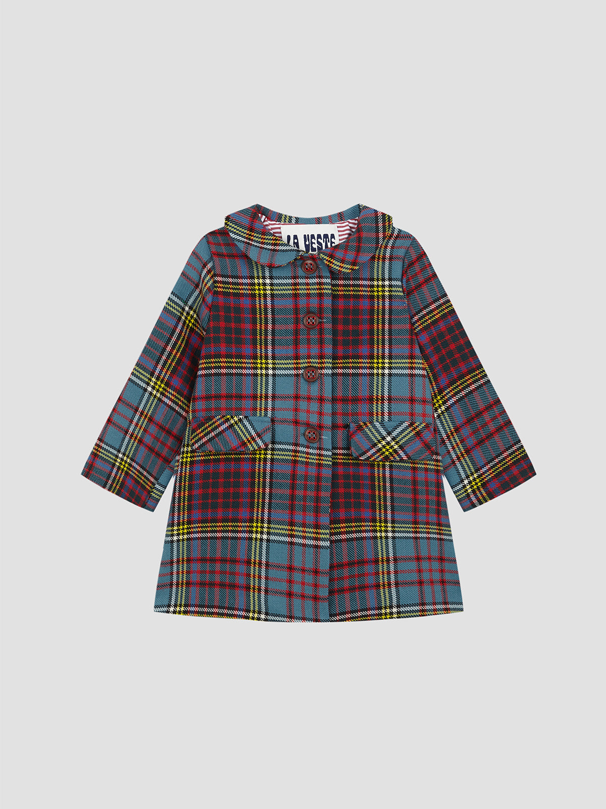 Heidi Coat Tartan Multicolor