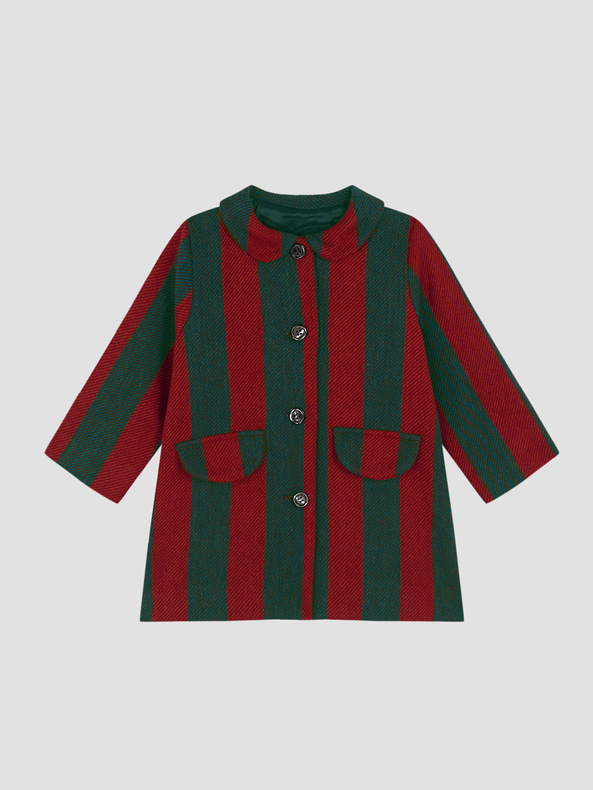 Mini Miranda Coat Striped Green