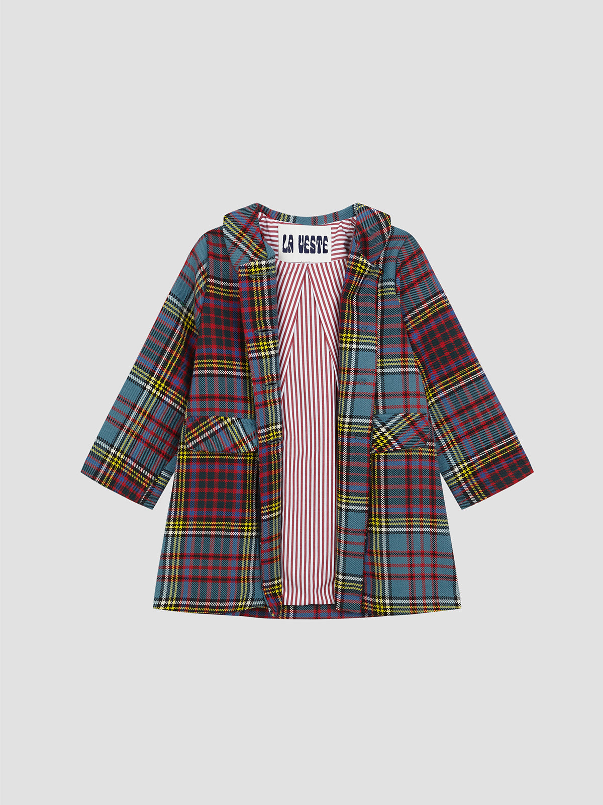 Heidi Coat Tartan Multicolor