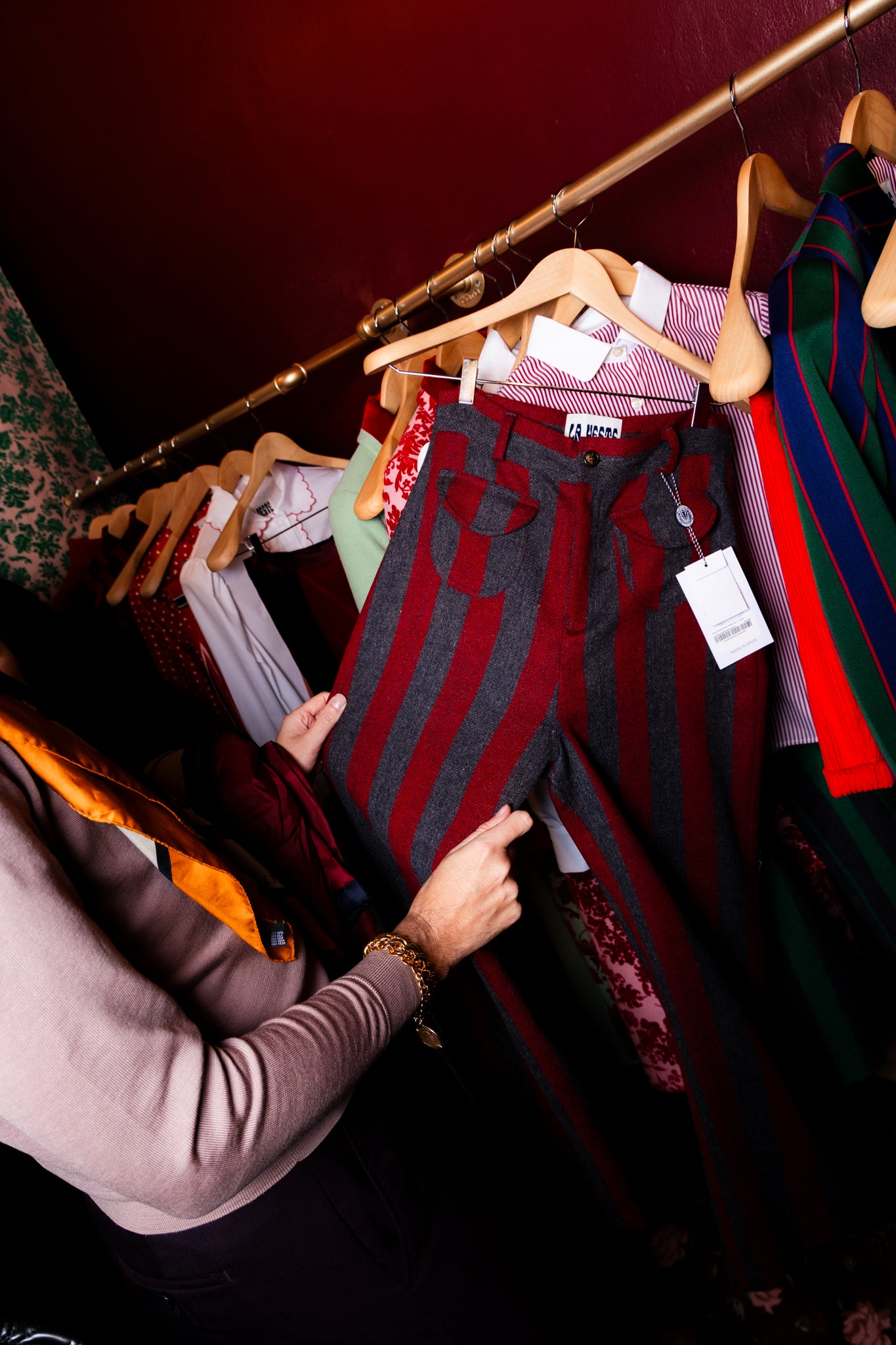 Jason Striped Wool Pants 04