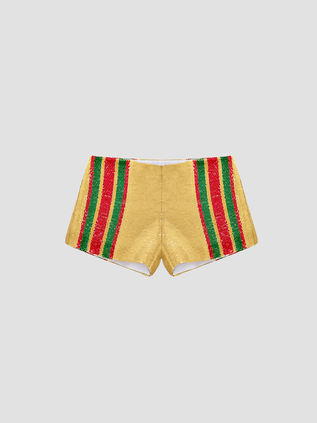 Pippi Sequin Shorts Mustard