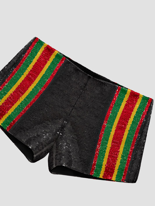 Pippi Sequin Shorts Black