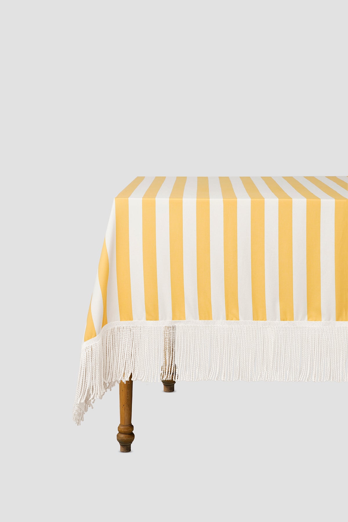 Fringed Parasol Tablecloth Yellow