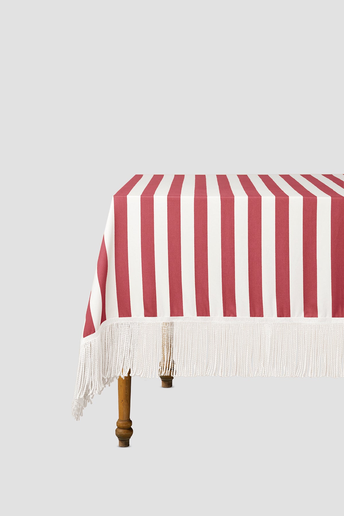 Fringed Parasol Tablecloth Red