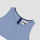 Macarella Top Check Blue