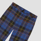 Punto De Cruz Pants Tartan Blue