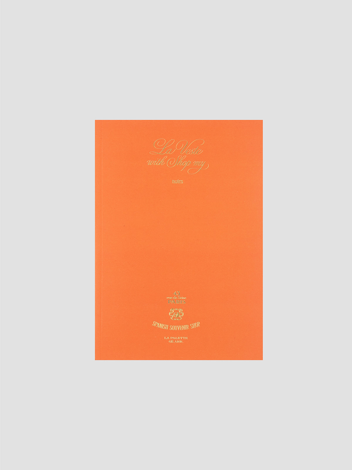 La Veste x ShopMy Orange Notebook