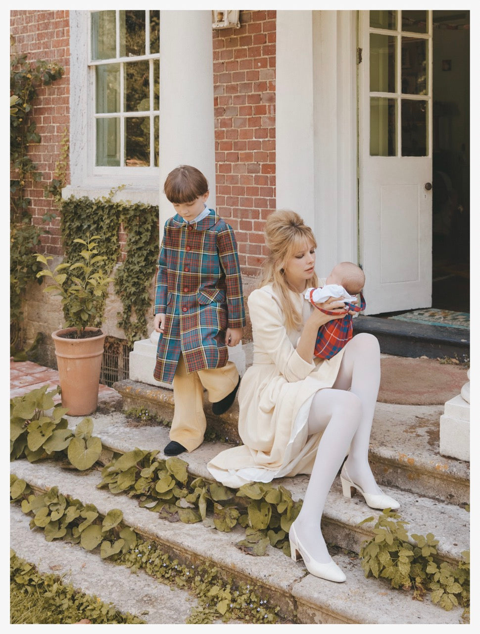 Heidi Coat Tartan Multicolor