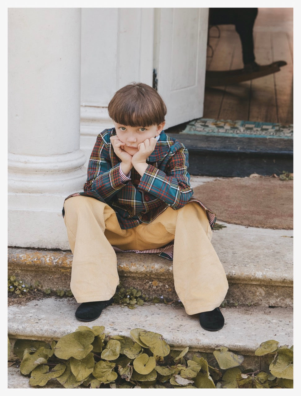 Heidi Coat Tartan Multicolor