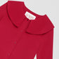 Casual silk shirt in red color