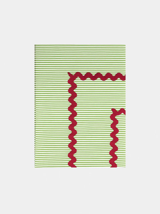 Tablecloth Vertical Striped Green