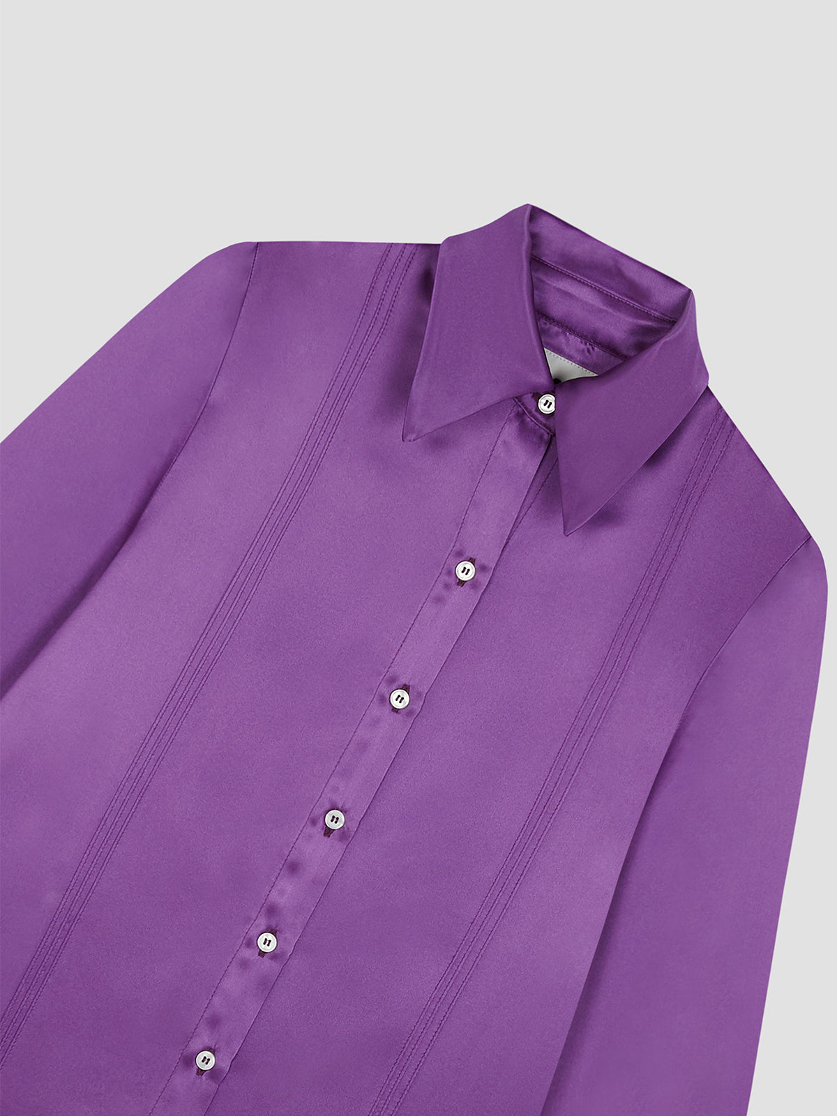 Gina Silk Shirt Purple