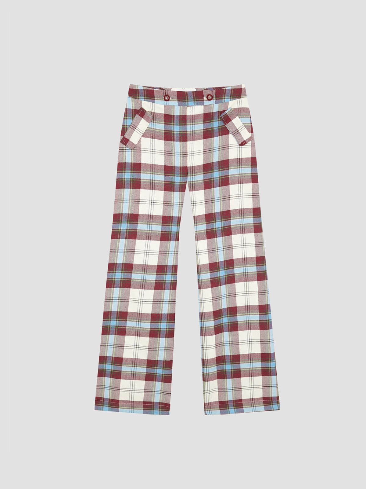 Jockey Pants Tartan Celeste