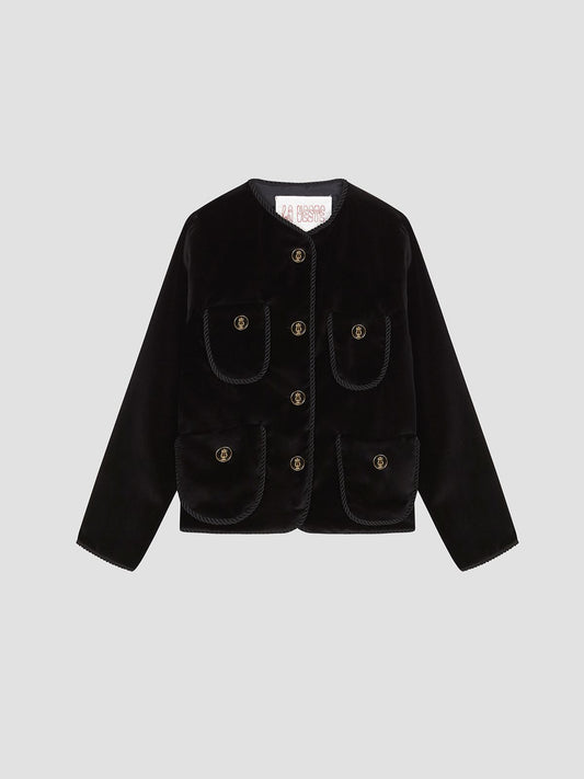 Jockey Blazer Velvet Black