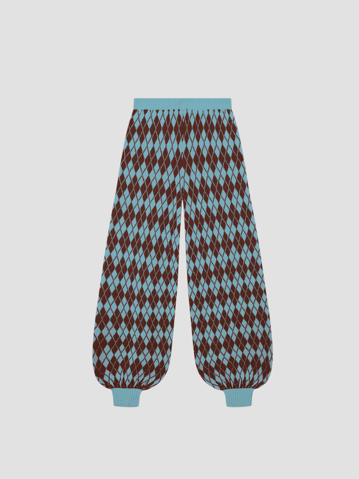 Arlequín Knit Pants Turquoise