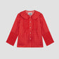 Polka Shirt Silk Red