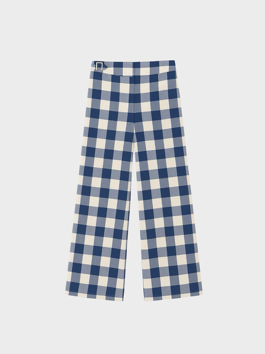 Blue Check Pants