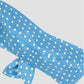Bandeau Dots Silk Blue