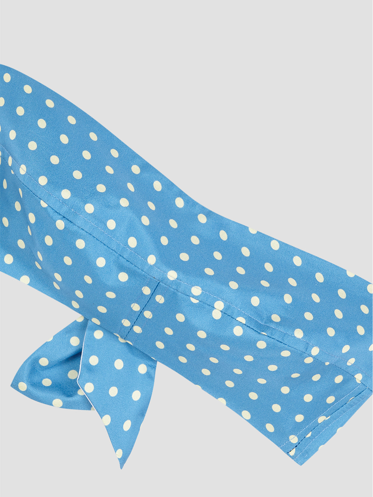 Bandeau Dots Silk Blue