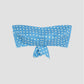 Bandeau Dots Silk Blue