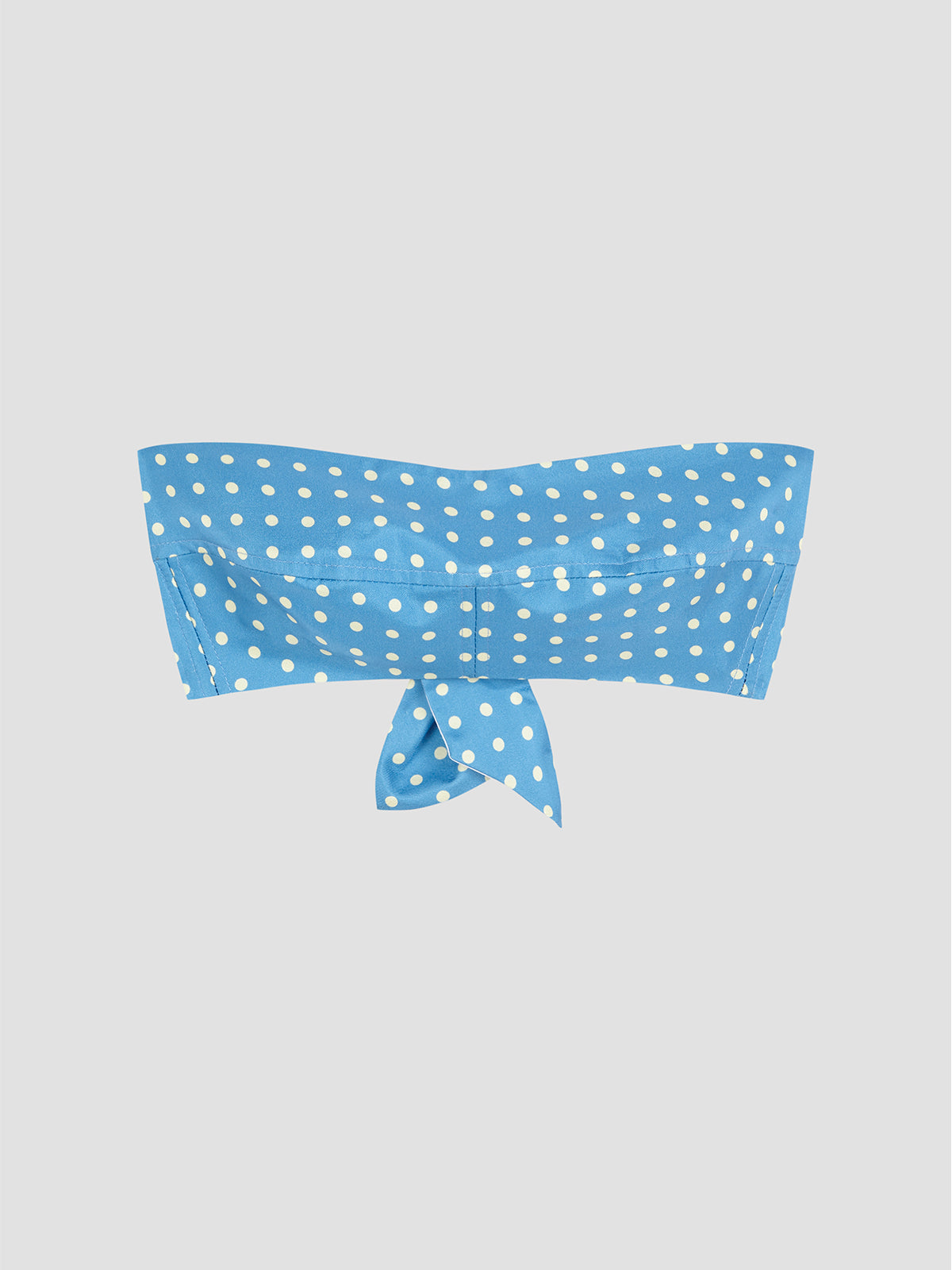 Bandeau Dots Silk Blue