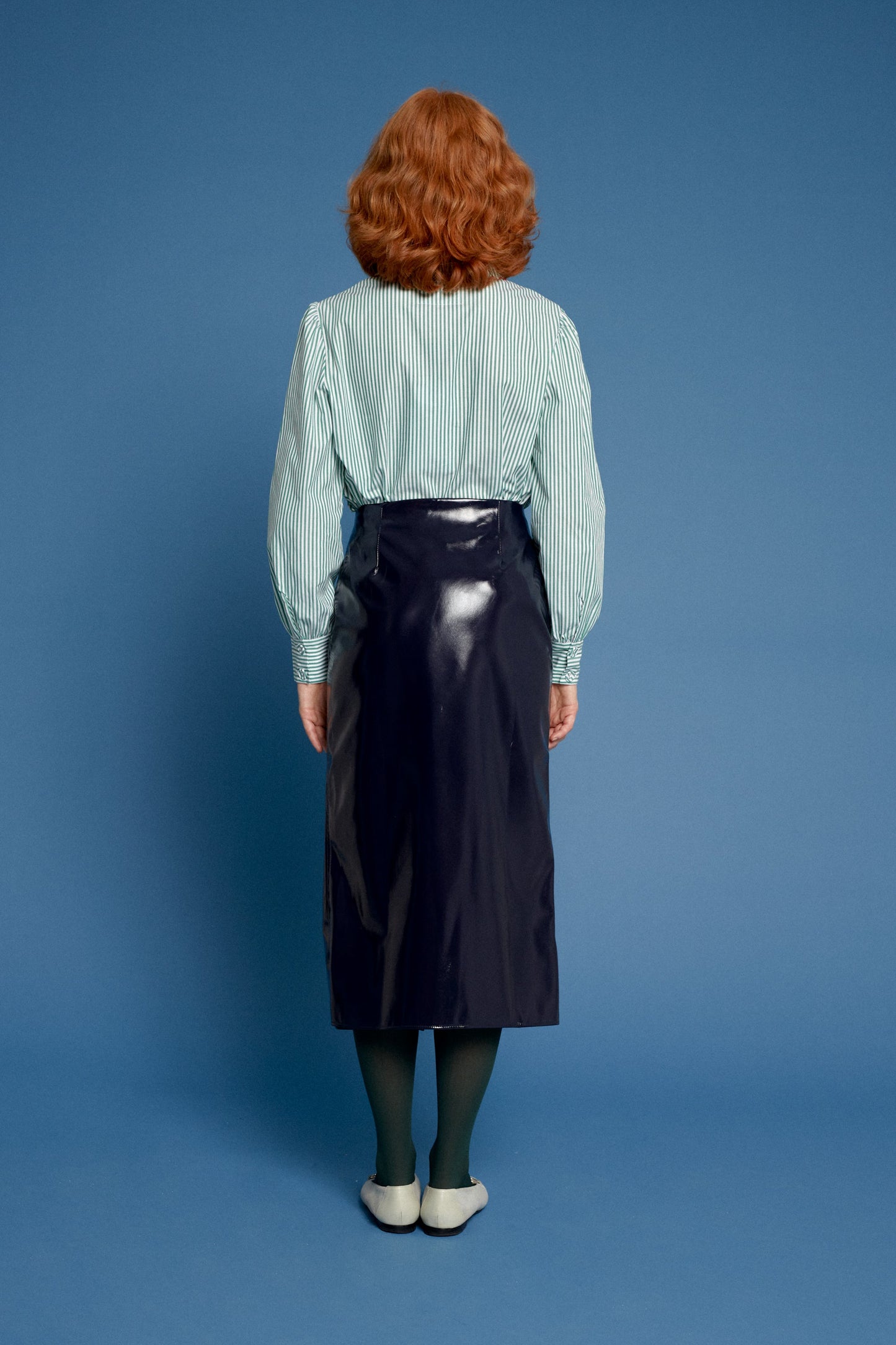 Maribel Skirt Vinilo Navy