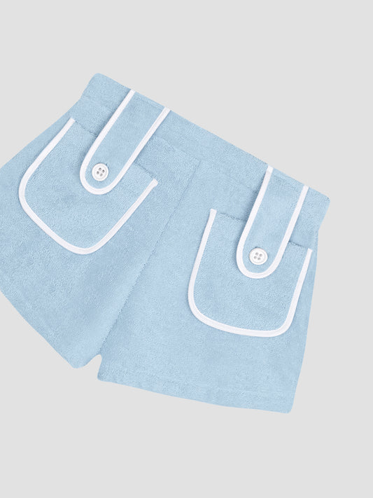 Carambola Towel Shorts Celeste