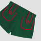 Carambola Towel Short Green and Red
