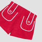 Carambola Towel Shorts Red