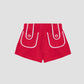 Carambola Towel Shorts Red