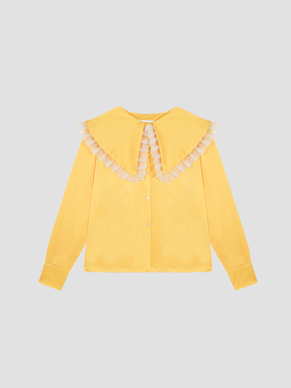 Carol Shirt Satin Yellow