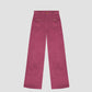 Clovis Pants Burgundy is a straight-cut, high-waisted pair of burgundy corduroy trousers.