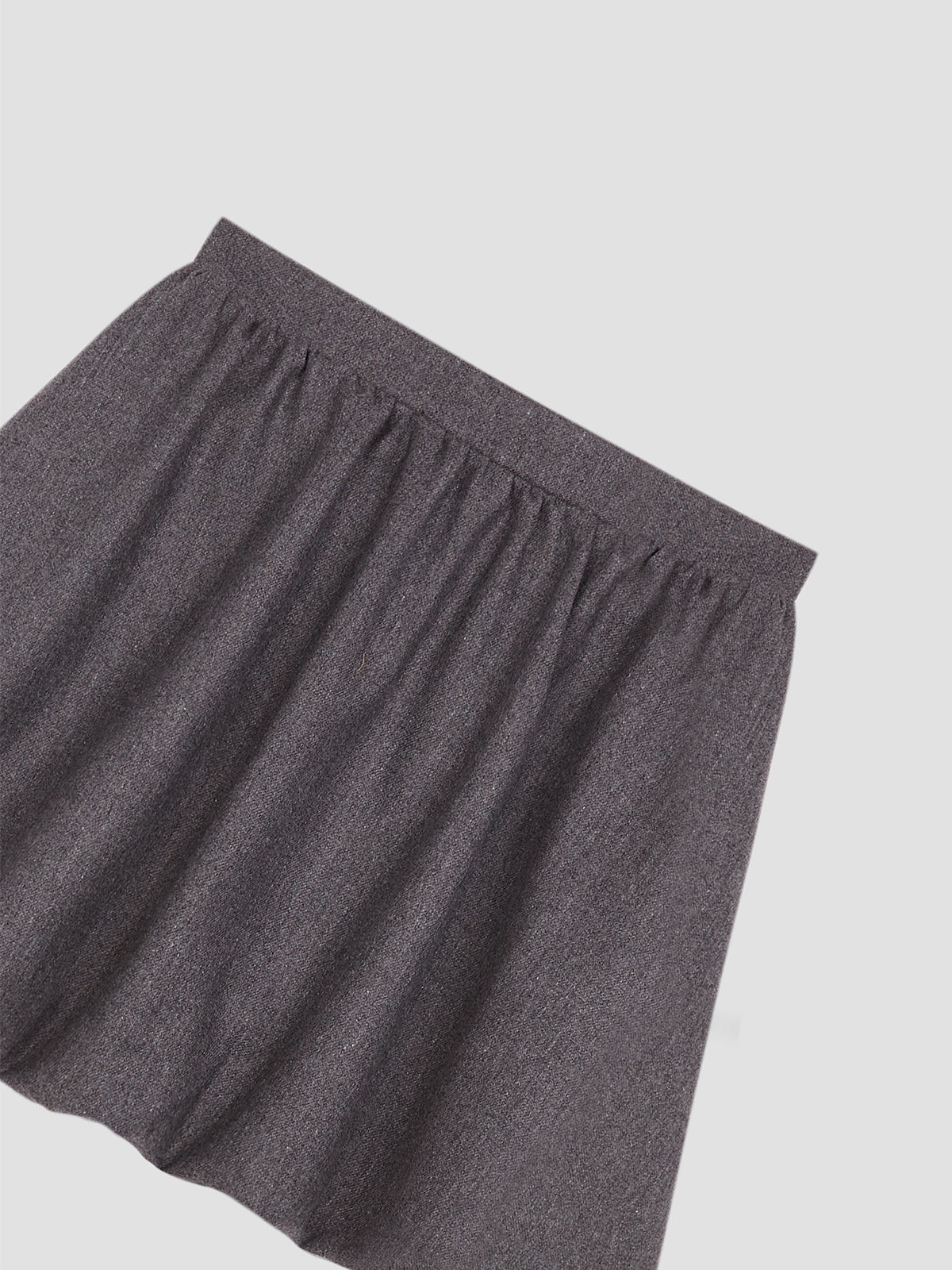 globo mini skirt in grey