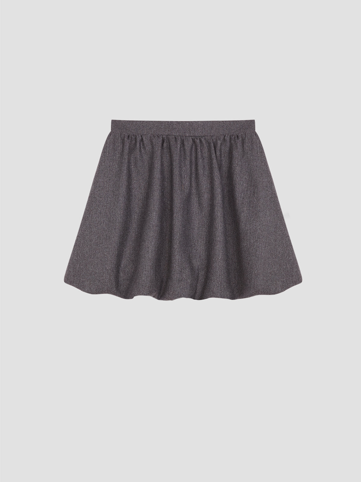 globo mini skirt in grey