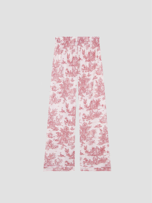Our Jouy Pajama Pants Red 01. 