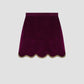 Kilda skirt velvet aubergine