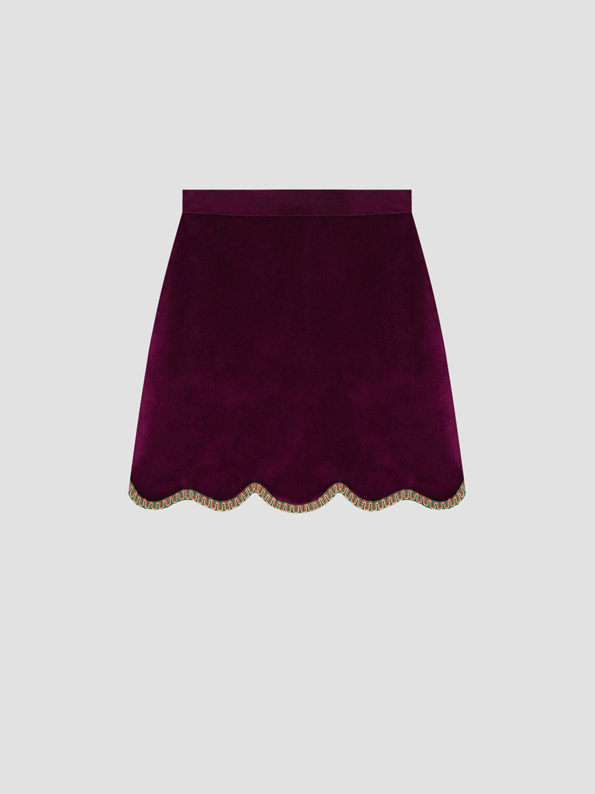 Kilda skirt velvet aubergine