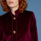 Leonor Jacket Velvet Aubergine