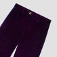 leonor pants velvet aubergine